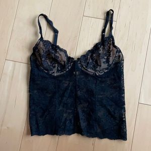 Cosabella Sexy Black Lace Top